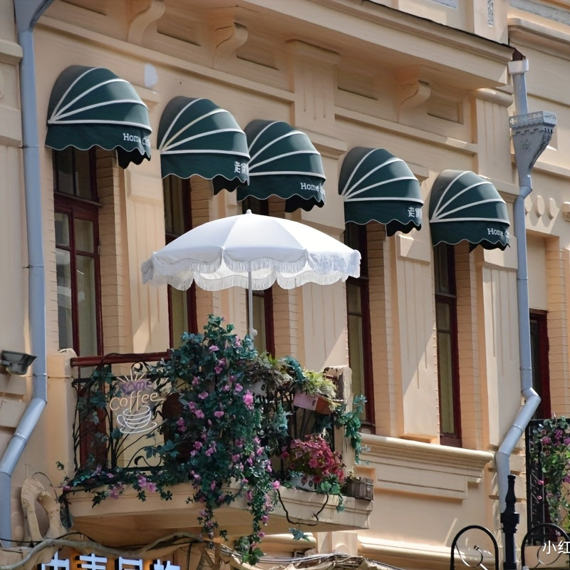 Adjustable Heavy-Duty Umbrella Outdoor Umbrella with Adjustable Canopy & Height