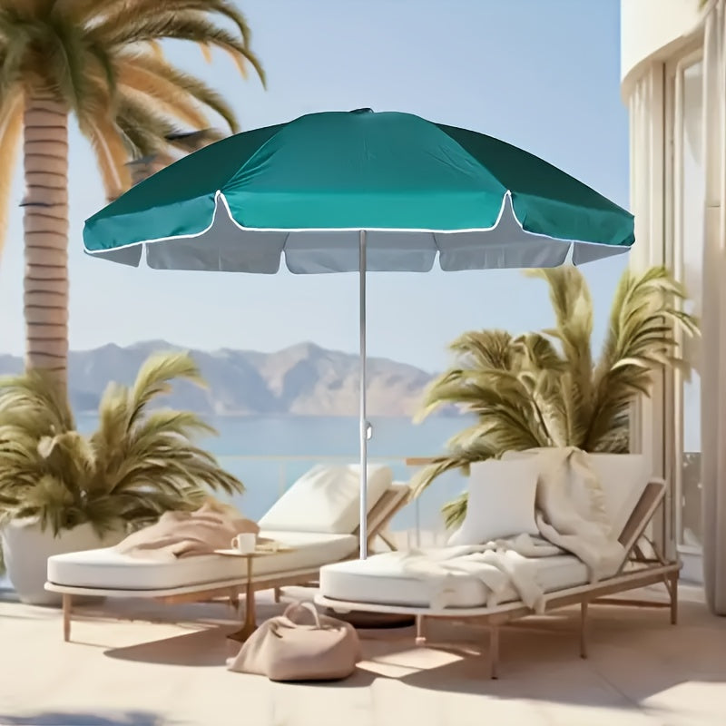 1pc Outdoor Sun Umbrella • Suitable for Balcony, Patio, Poolside, Beach