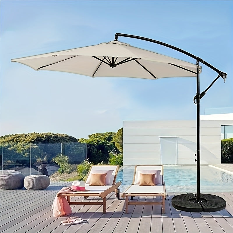 10-Foot Outdoor Patio Umbrella, Cantilever Style, Perfect for Gardens, Markets
