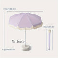 1pc Modern Outdoor Umbrella with Adjustable Height - Lightweight Portable Shade Canopy