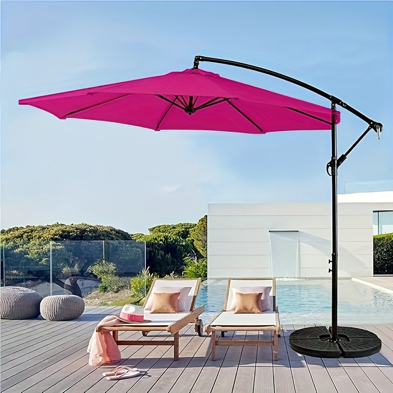 10-Foot Outdoor Patio Umbrella, Cantilever Style, Perfect for Gardens, Markets