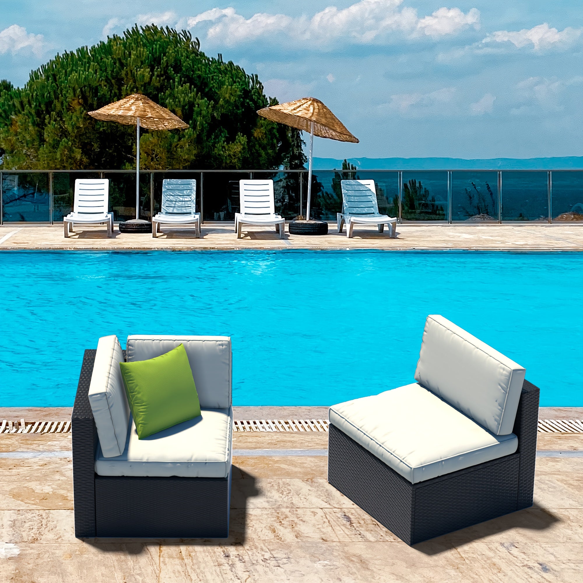 Outdoor Sectional Sofa Set 8