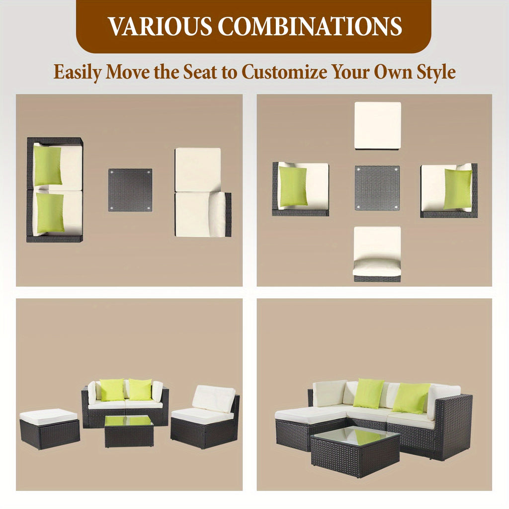 Outdoor Sectional Sofa Set 8