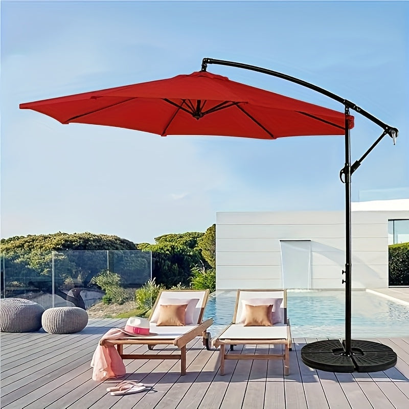 10-Foot Outdoor Patio Umbrella, Cantilever Style, Perfect for Gardens, Markets