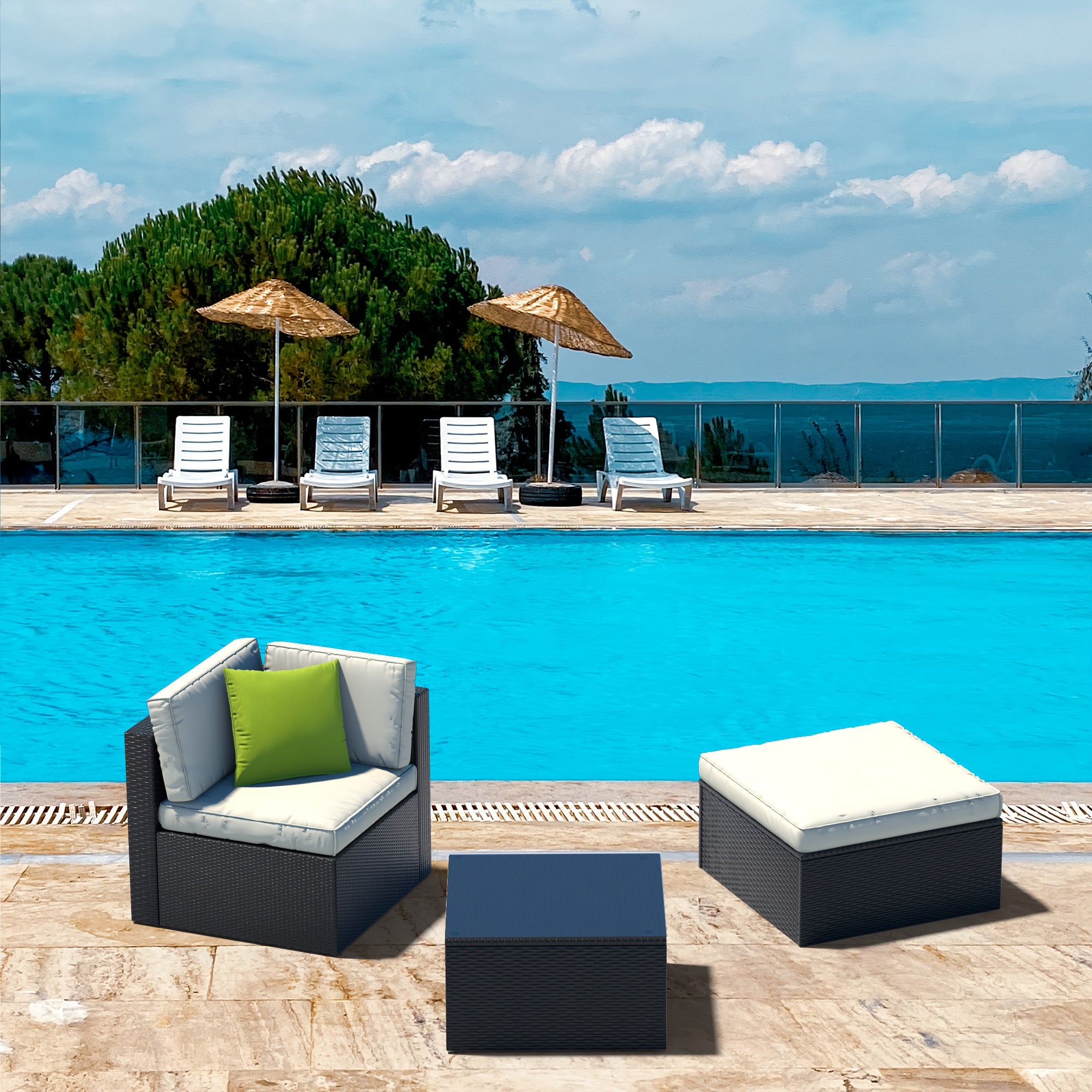 Outdoor Sectional Sofa Set 8