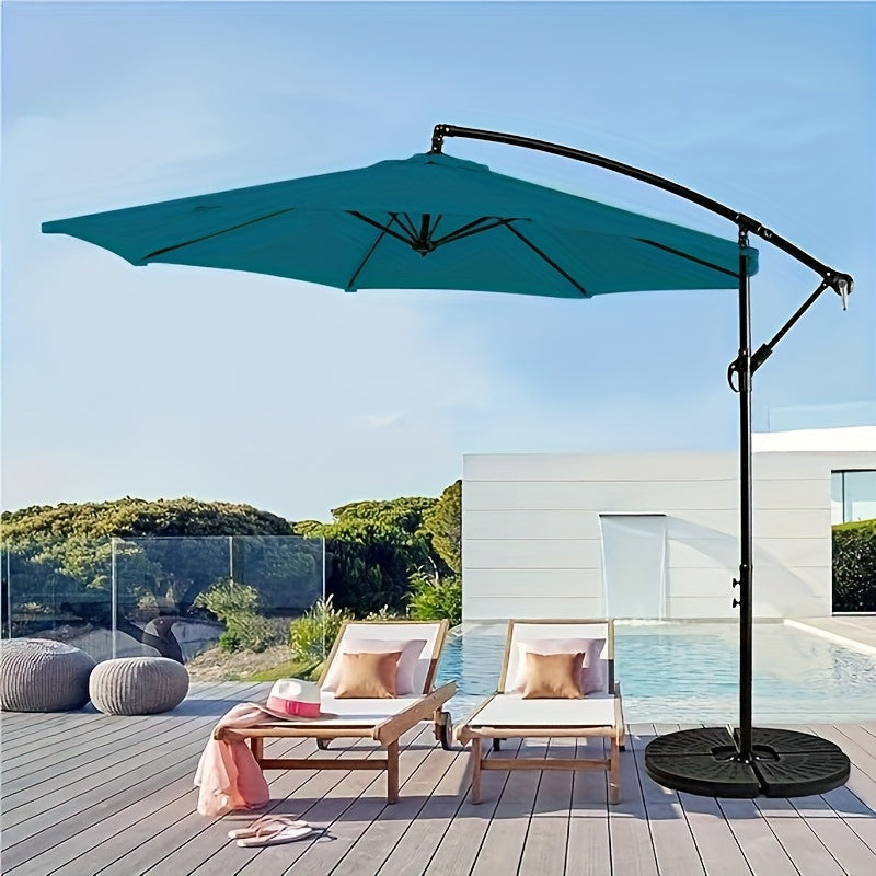 10-Foot Outdoor Patio Umbrella, Cantilever Style, Perfect for Gardens, Markets