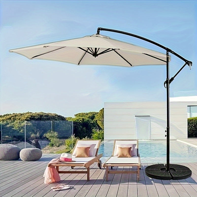 10-Foot Outdoor Patio Umbrella, Cantilever Style, Perfect for Gardens, Markets