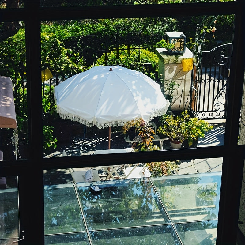 Adjustable Heavy-Duty Umbrella Outdoor Umbrella with Adjustable Canopy & Height