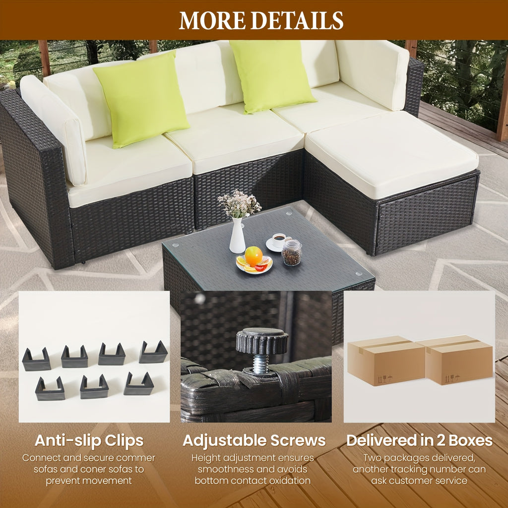 Outdoor Sectional Sofa Set 8