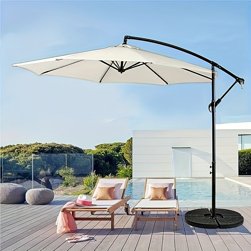 10-Foot Outdoor Patio Umbrella, Cantilever Style, Perfect for Gardens, Markets