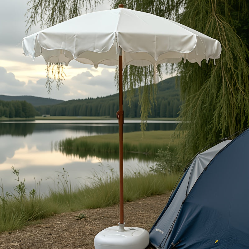 1pc Bohemian Style Tassel Sunshade Umbrella - Adjustable