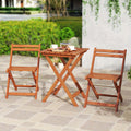 LIFEZEAL Outdoor Wood Bistro Set