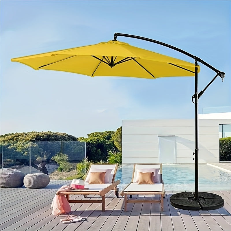 10-Foot Outdoor Patio Umbrella, Cantilever Style, Perfect for Gardens, Markets