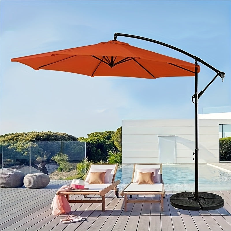 10-Foot Outdoor Patio Umbrella, Cantilever Style, Perfect for Gardens, Markets