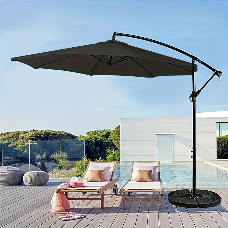10-Foot Outdoor Patio Umbrella, Cantilever Style, Perfect for Gardens, Markets