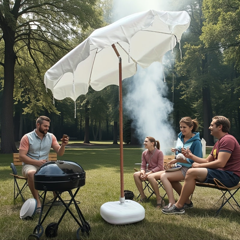 1pc Bohemian Style Tassel Sunshade Umbrella - Adjustable