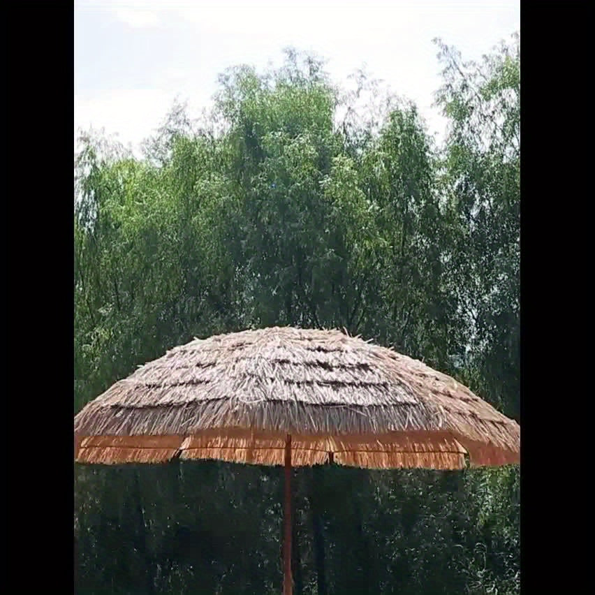 7.5-Foot Portable Outdoor Umbrella with UV Protection & Adjustable Canopy - Push Button Tilt