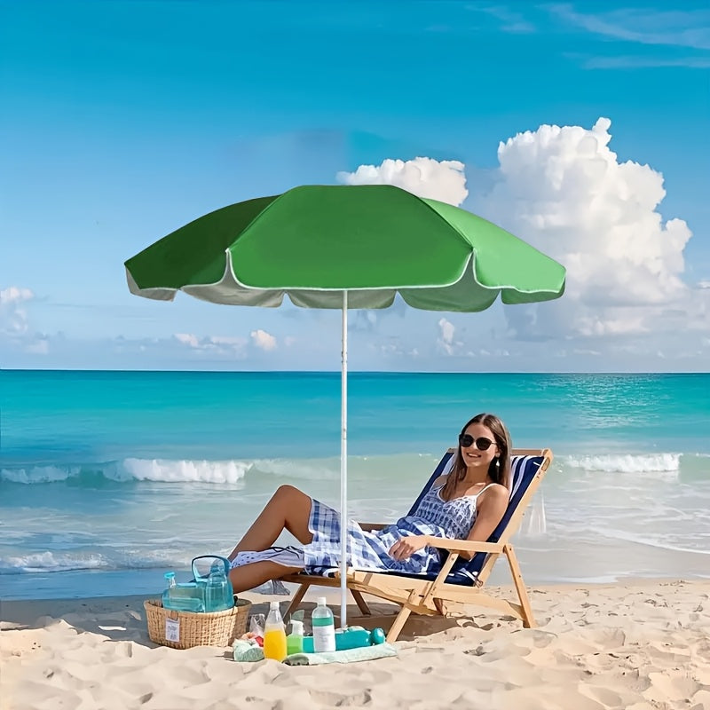 1pc Outdoor Sun Umbrella • Suitable for Balcony, Patio, Poolside, Beach