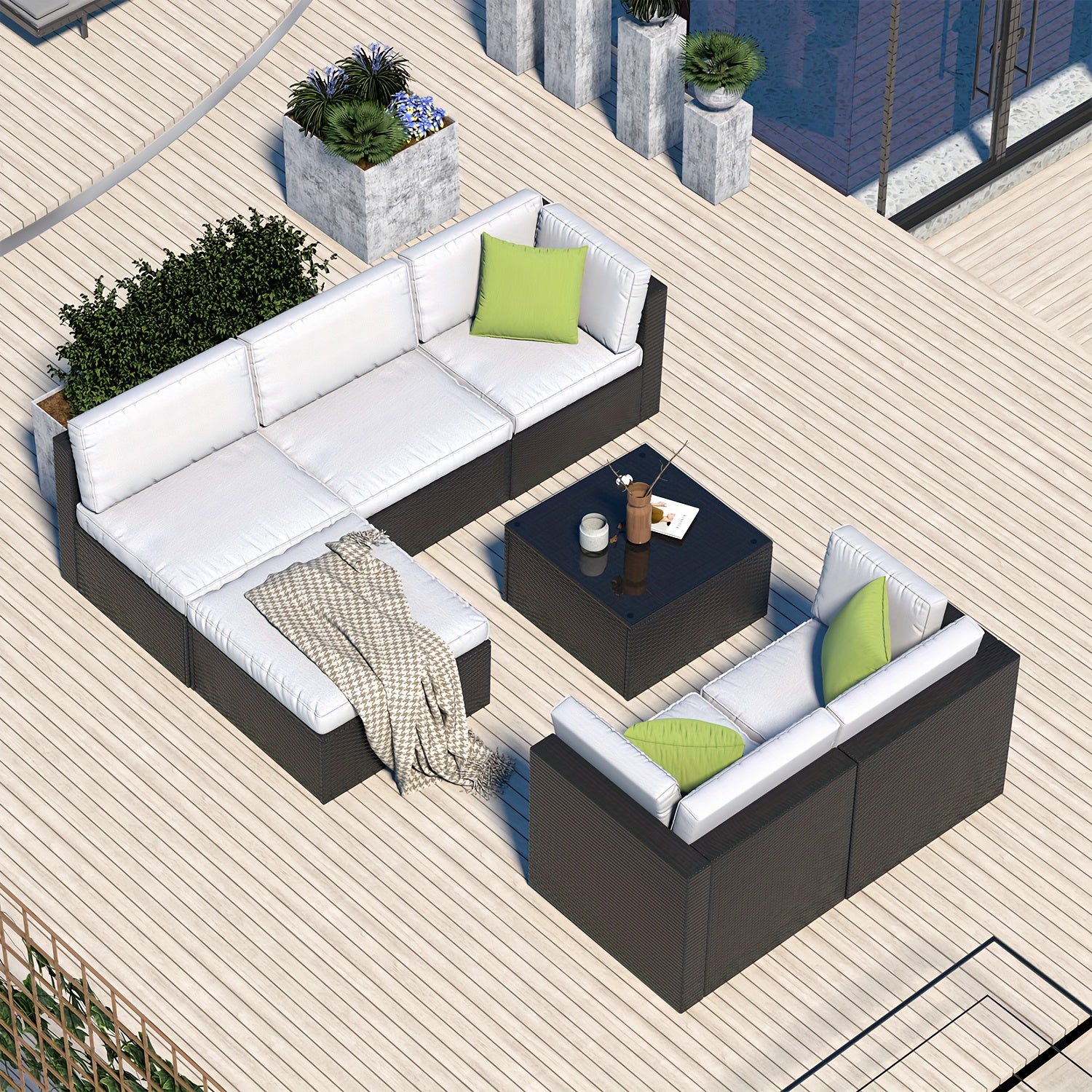 Outdoor Sectional Sofa Set 8