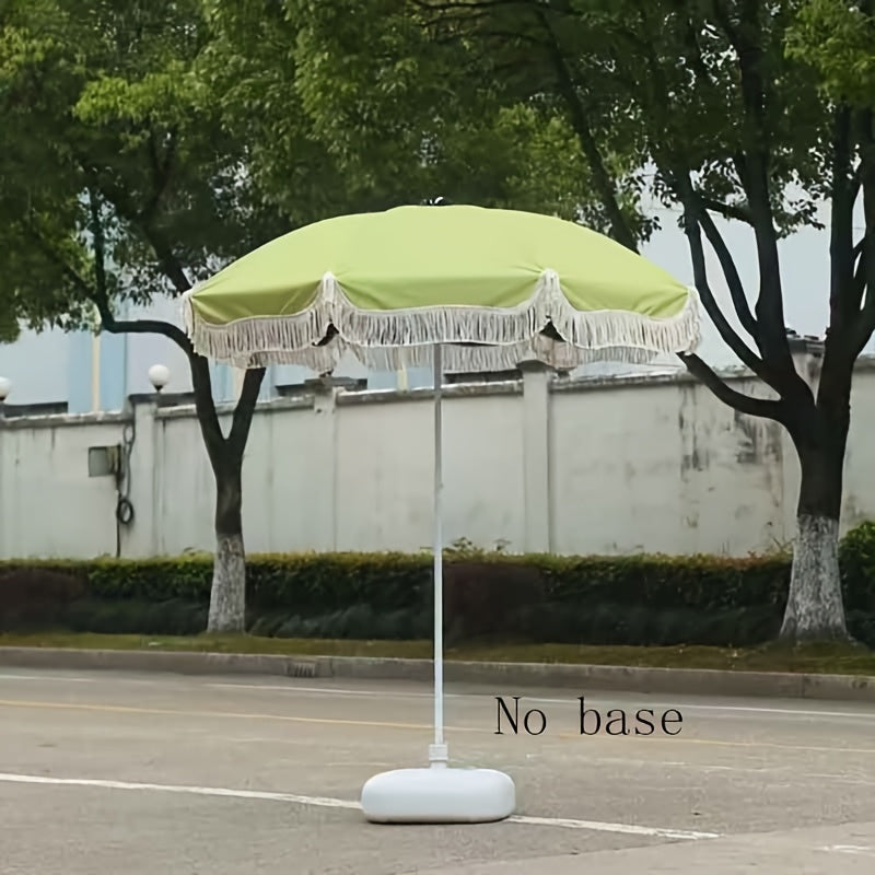 1pc Modern Outdoor Umbrella with Adjustable Height - Lightweight Portable Shade Canopy