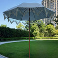 1 Bohemian Style Outdoor Sun Umbrella - Adjustable Height & Tilt Angle