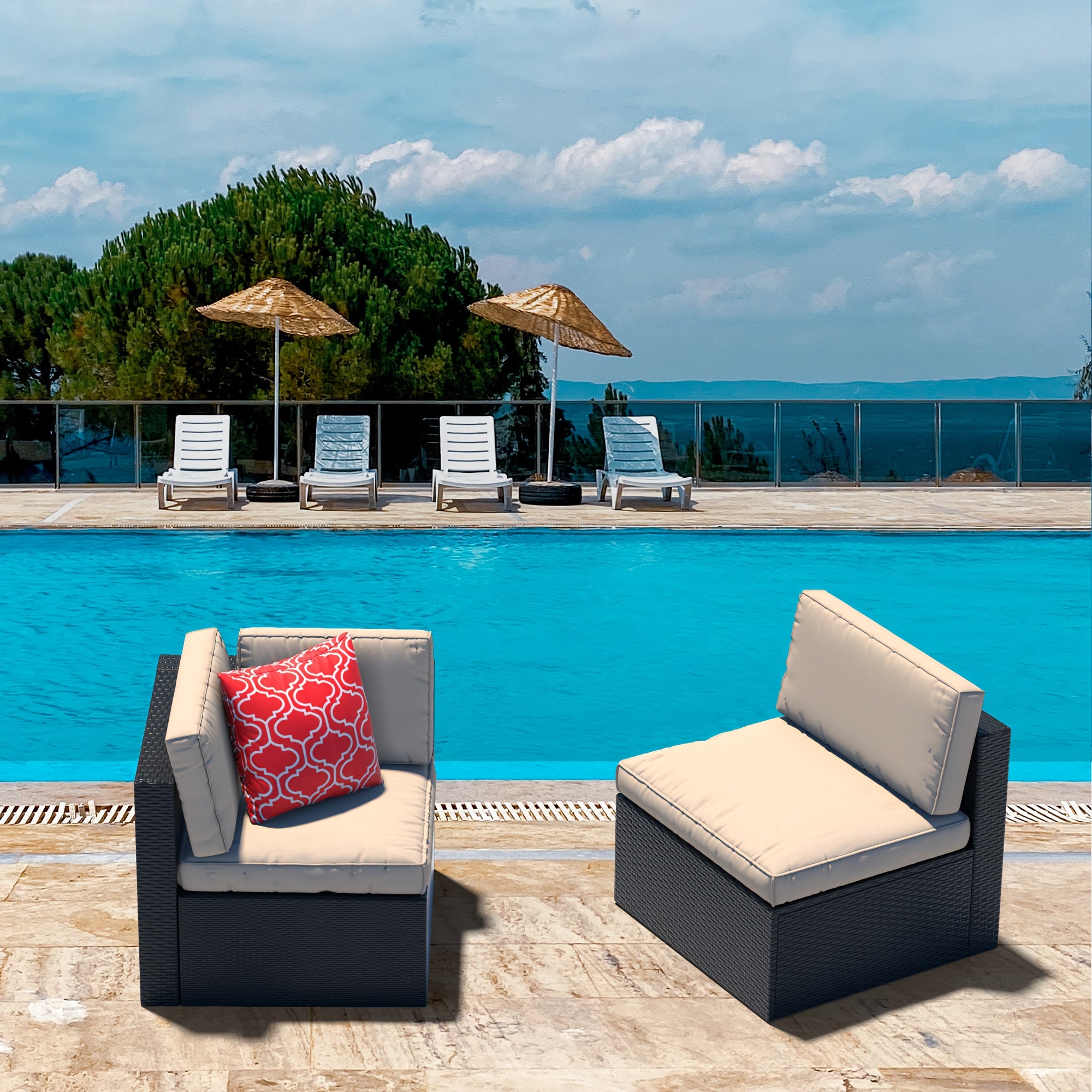 Outdoor Sectional Sofa Set 8