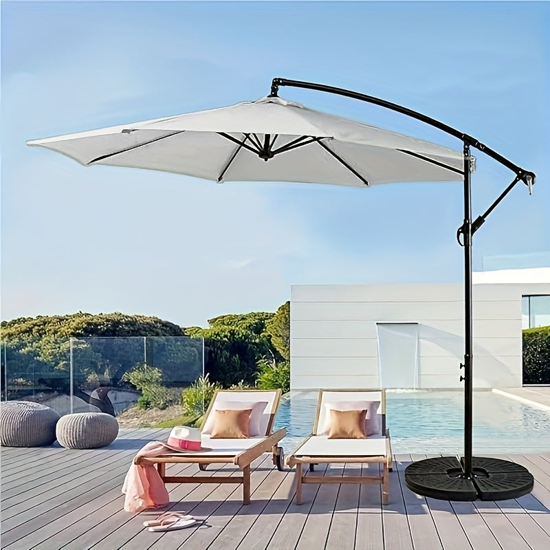 10-Foot Outdoor Patio Umbrella, Cantilever Style, Perfect for Gardens, Markets